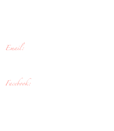 



Email: hoconnor86@gmail.com

Facebook: Heather O’Connor


